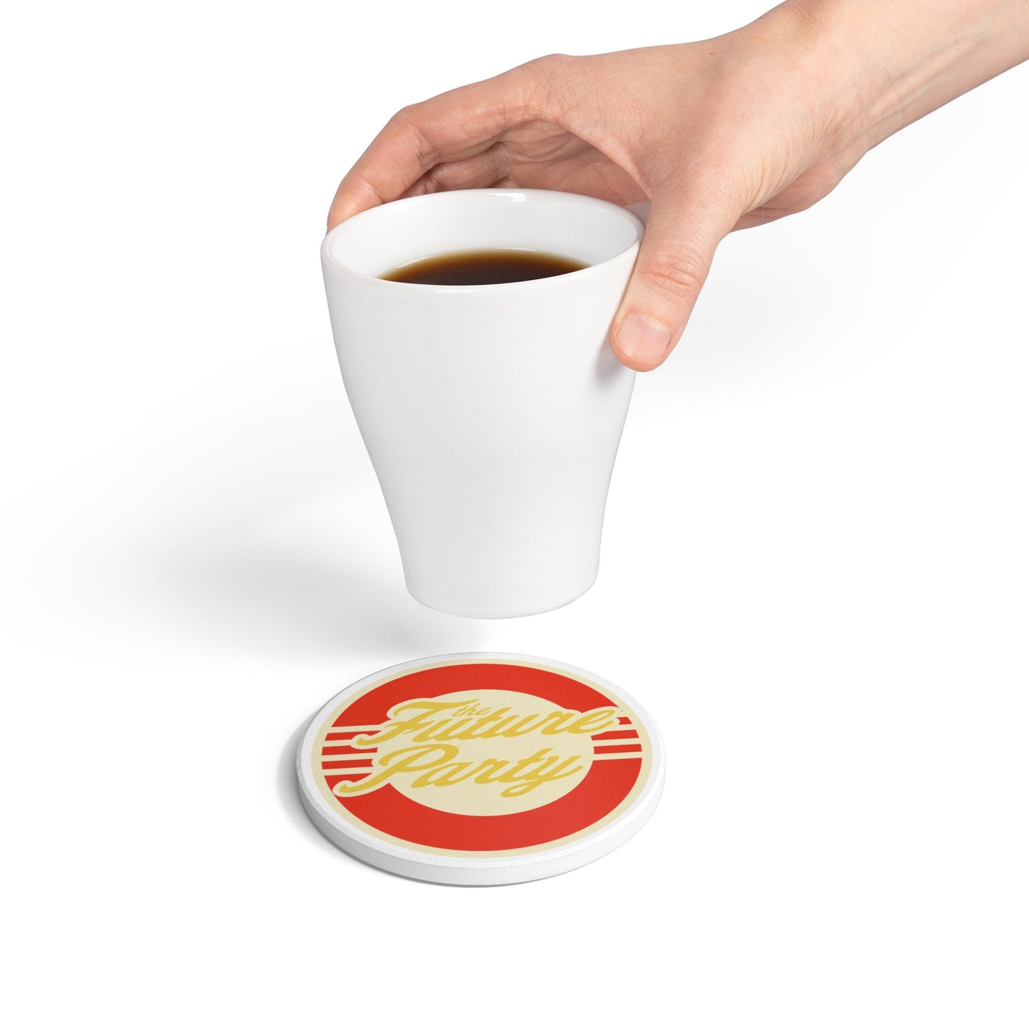 The Future Party- Retro Ceramic Coaster