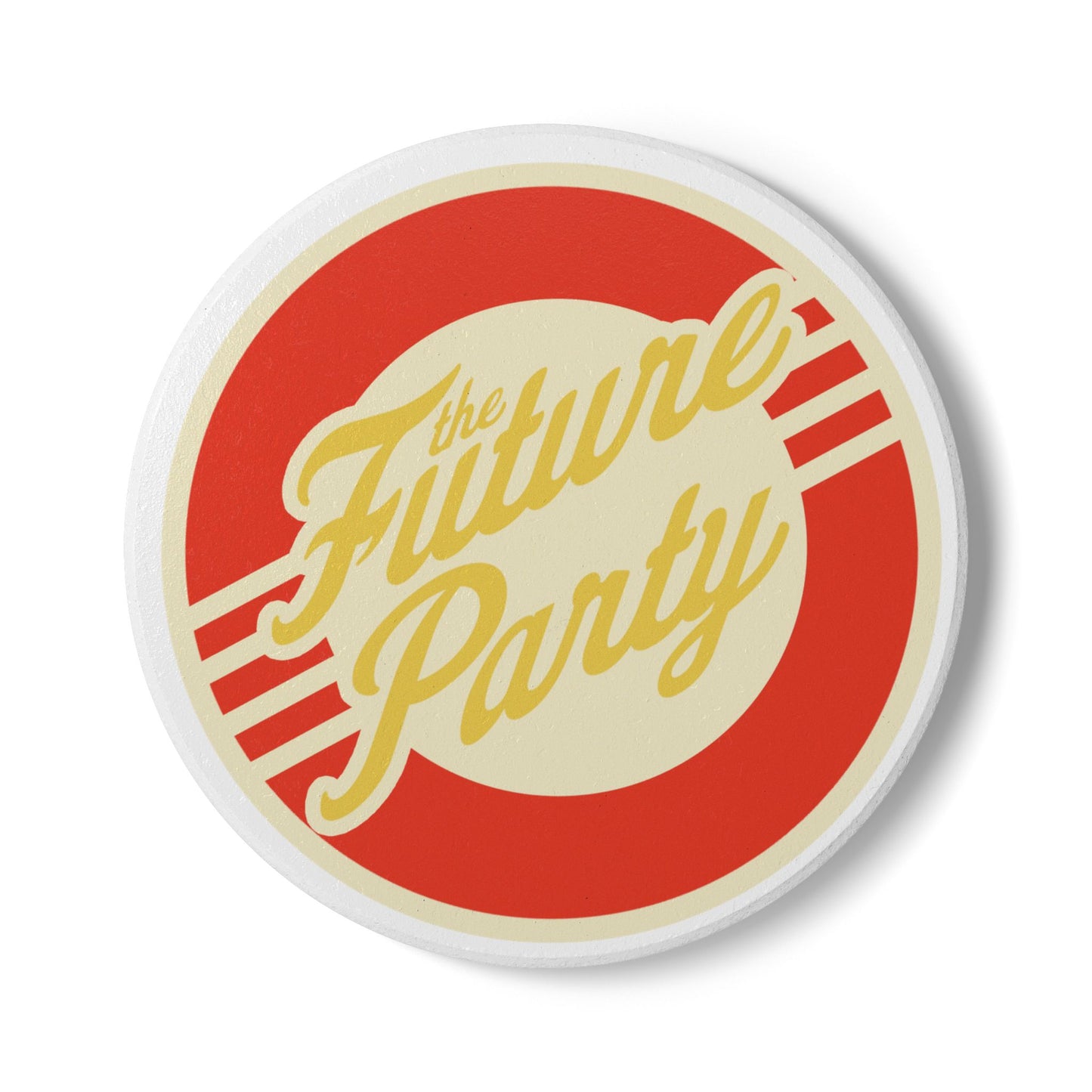 The Future Party- Retro Ceramic Coaster